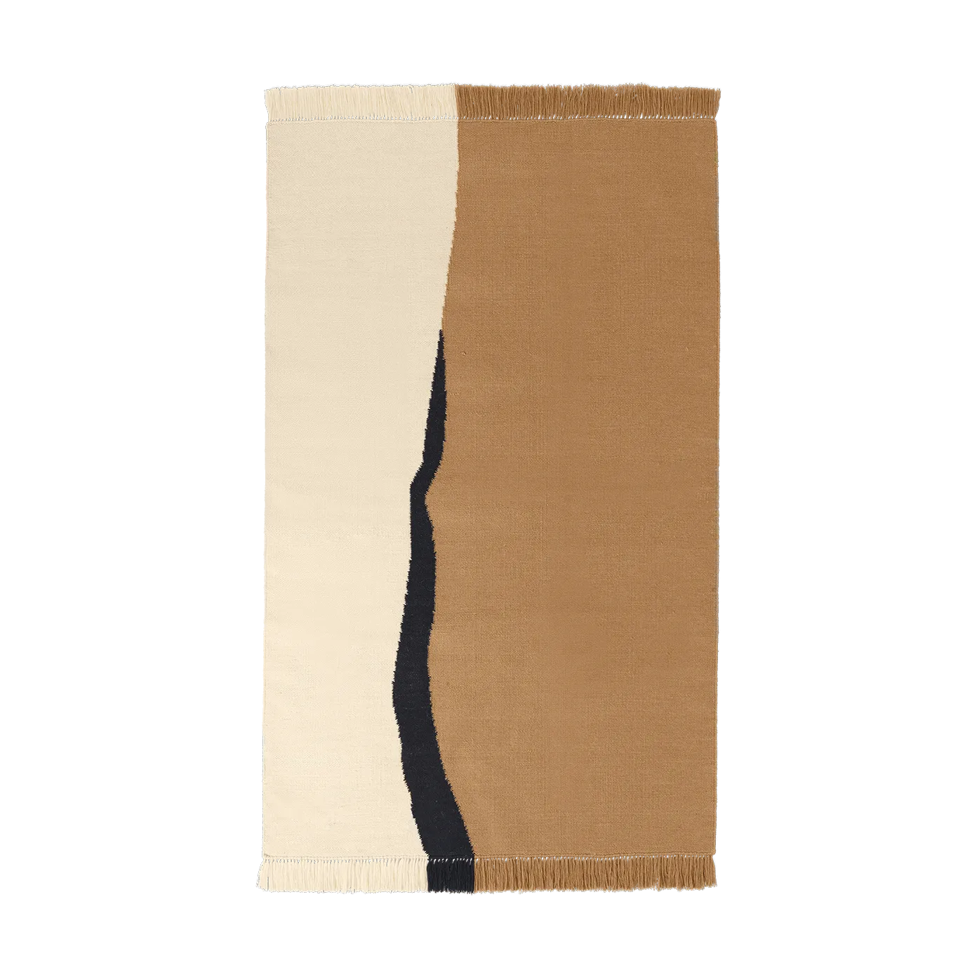 Soil Kelim matta, Dark sand-off white, 140x200 cm Ferm Living