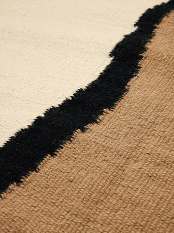 Soil Kelim matta - Dark sand-off white, 140x200 cm - Ferm Living