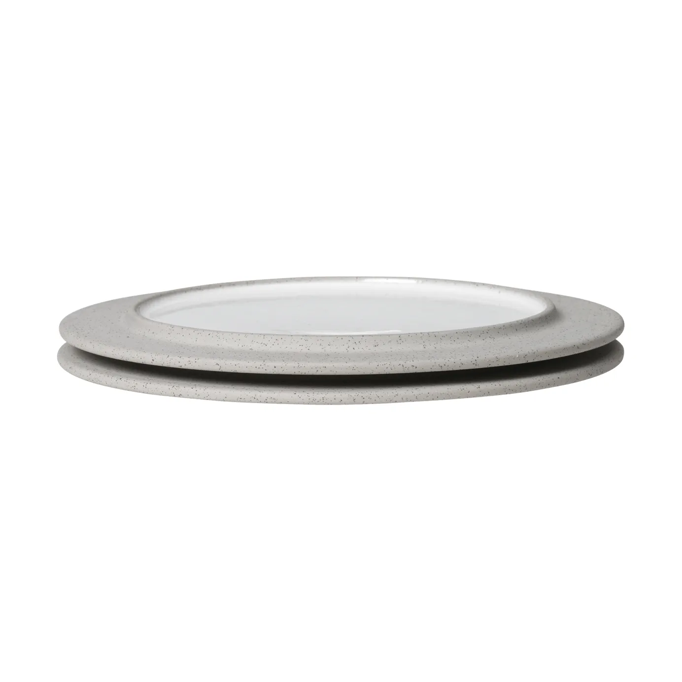 Sonae tallrik 2-pack, Grey-white, Ø22 cm Ferm Living
