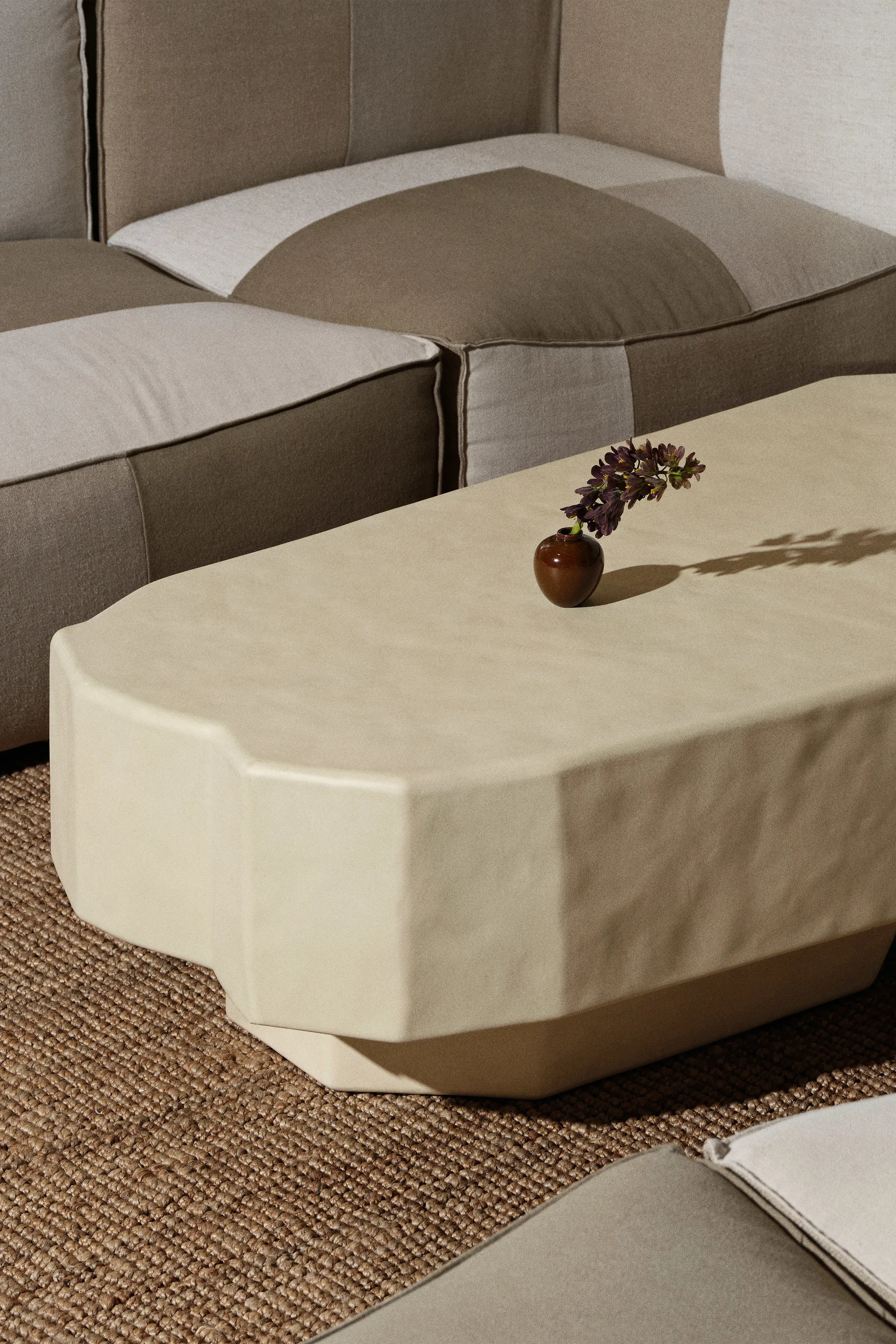Staffa soffbord 163,5x82,4 cm, Ivory Ferm Living
