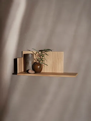 Stagger hylla low - Oiled Oak - Ferm Living