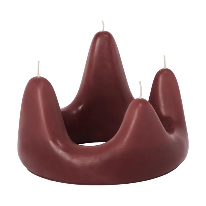 Stala candle ring ljus - Dark grape - Ferm Living