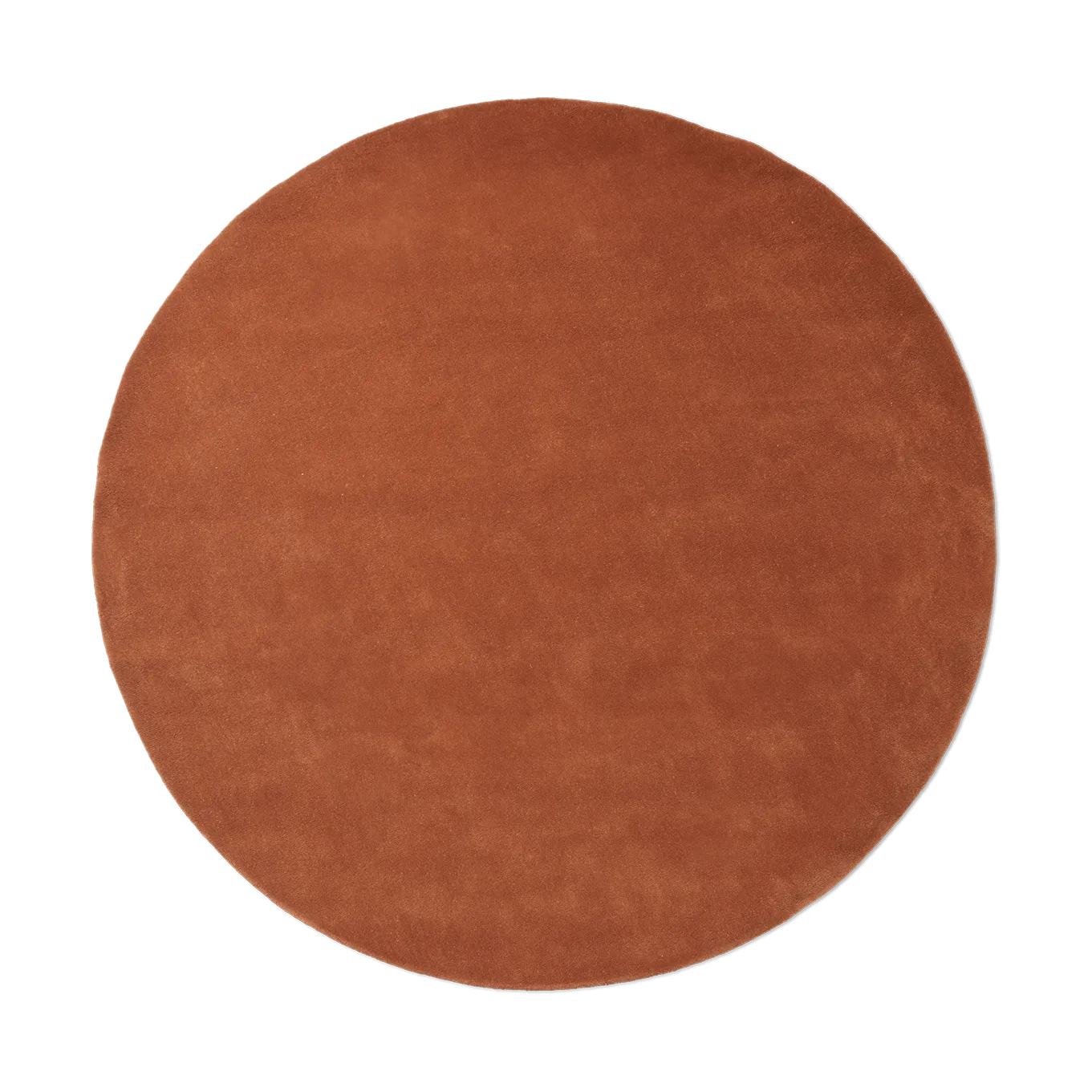 Stille tuftad matta rund, Red brown, Ø240 cm Ferm Living