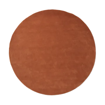 Stille tuftad matta rund - Red brown, Ø240 cm - Ferm Living