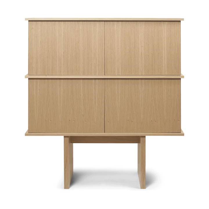 Stilt sideboard double 109x100 cm - Natural oak - Ferm Living
