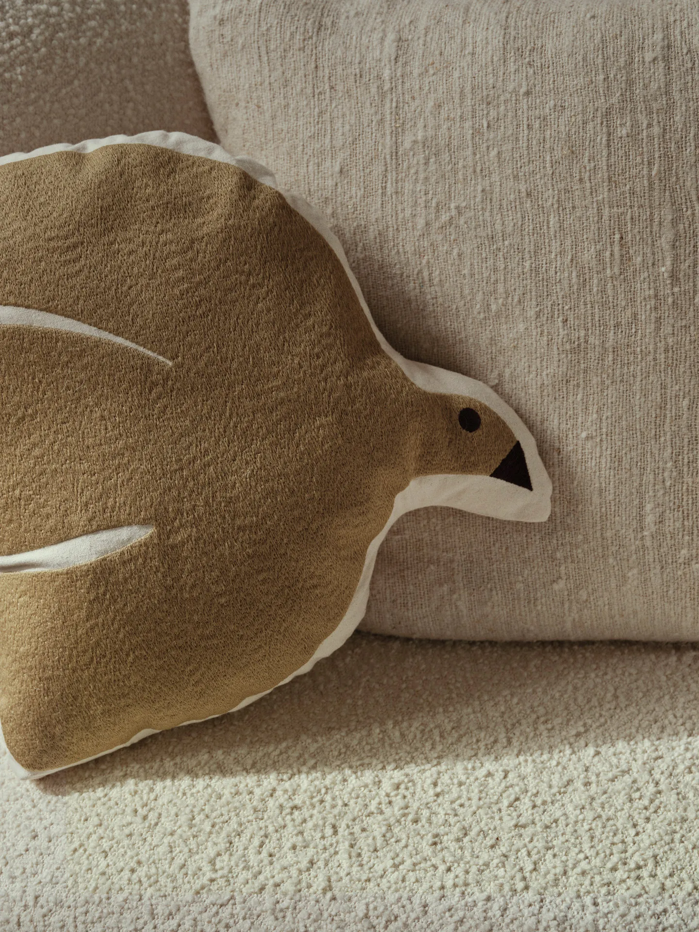 Swif bird kudde 40x40 cm, Silver Fern Ferm Living