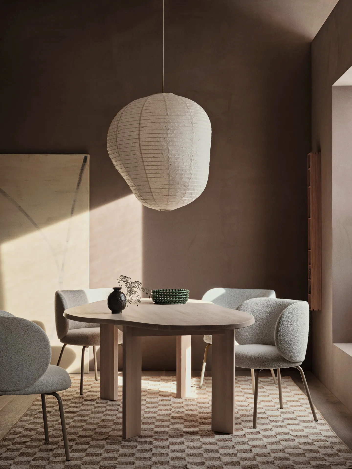 Tarn matbord 118,5x220 cm, White Oiled Beech Ferm Living