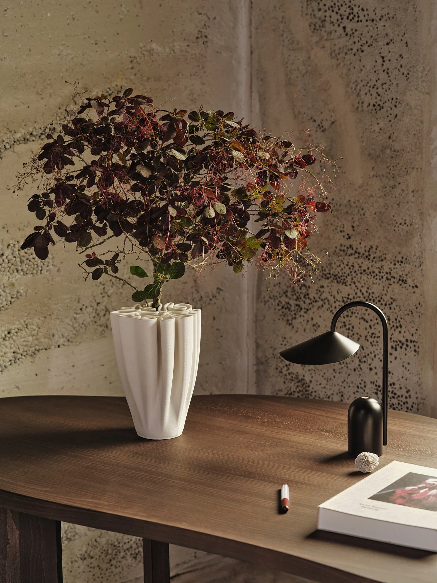 Tarn skrivbord 90x170 cm, Dark stained beech Ferm Living