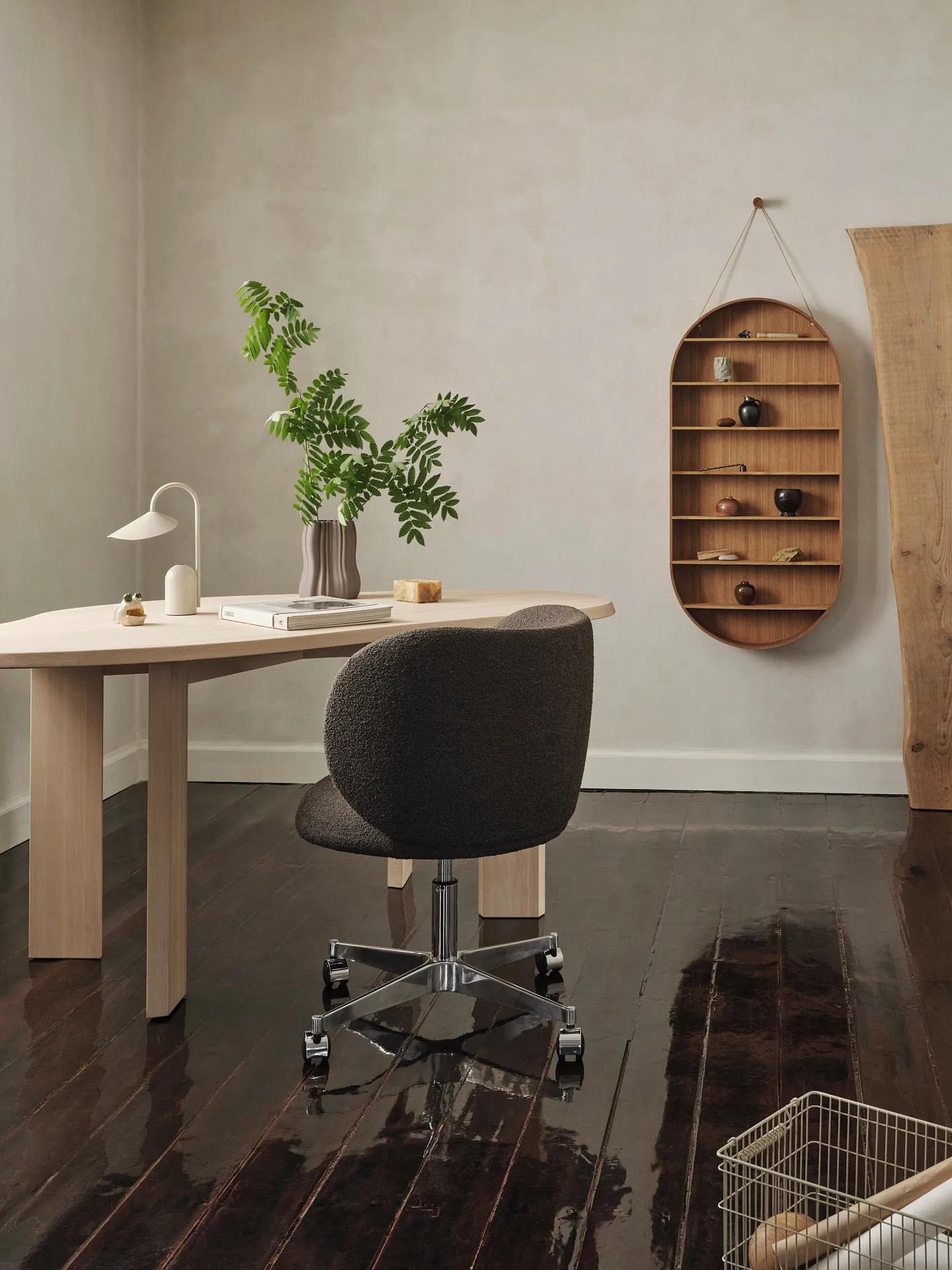 Tarn skrivbord 90x170 cm, White oiled beech Ferm Living