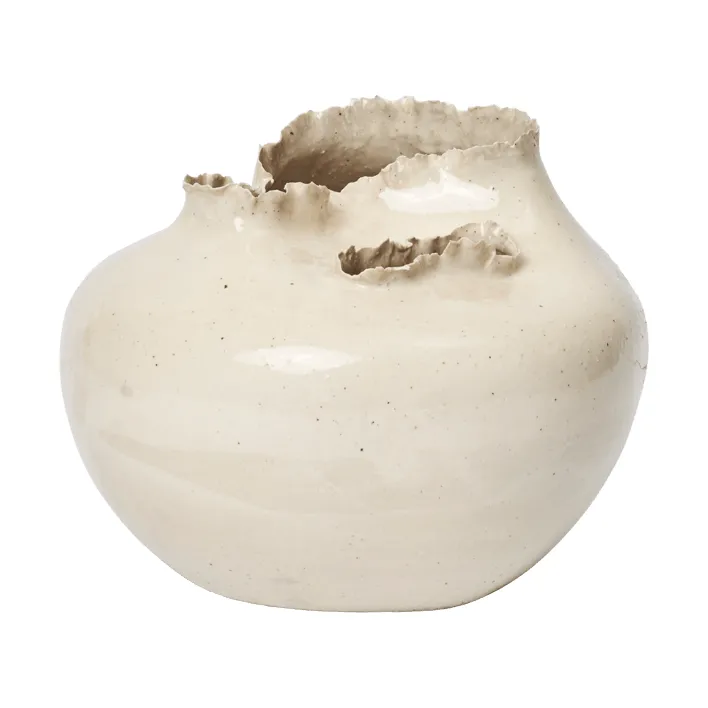 Tereo vas - Off-white speckle, 18 cm - Ferm Living