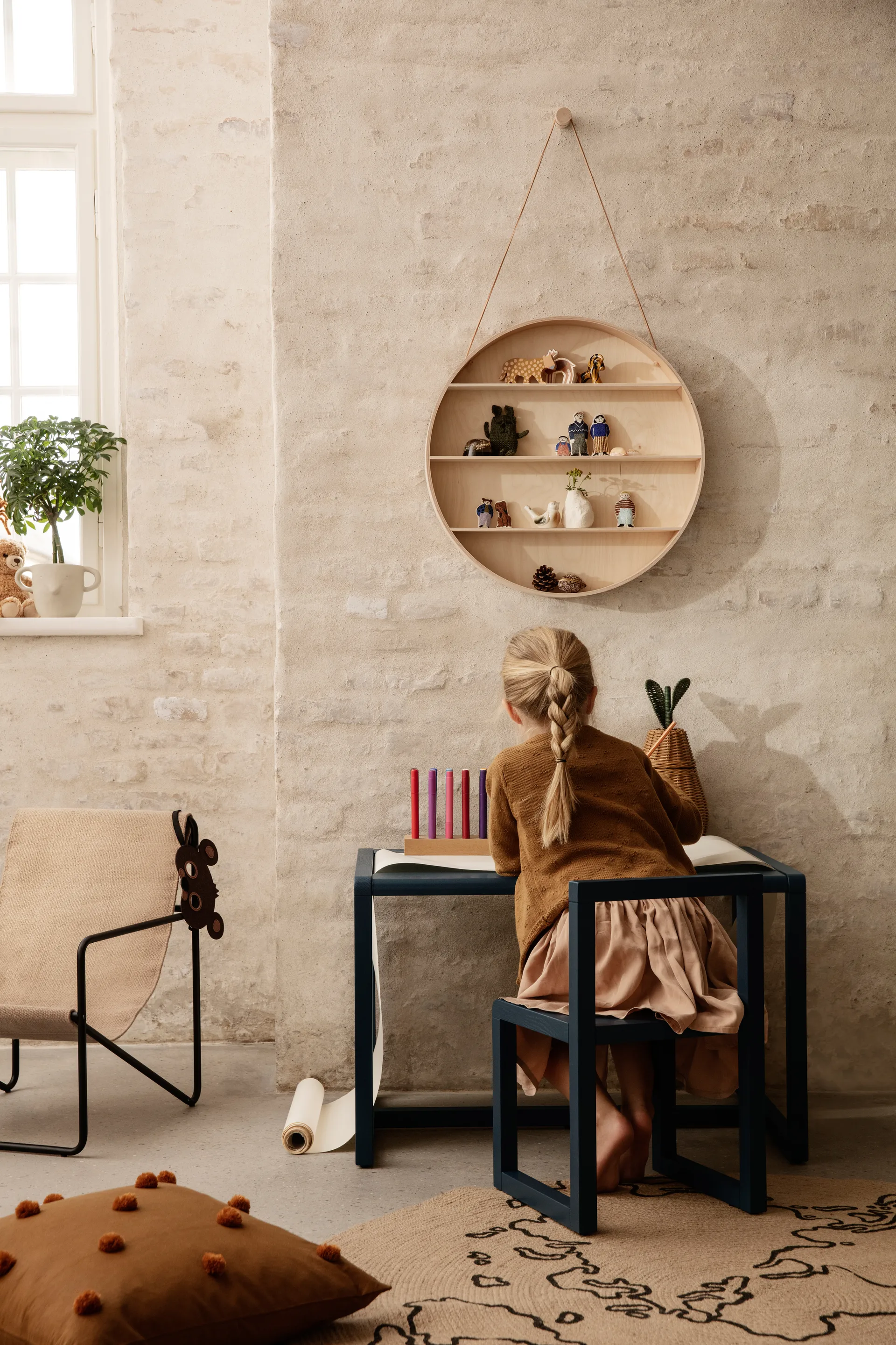 The Round Dorm hylla, Ø 55 cm Ferm Living