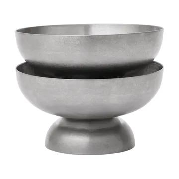 Tumbled glasskål - Rostfritt stål - Ferm Living