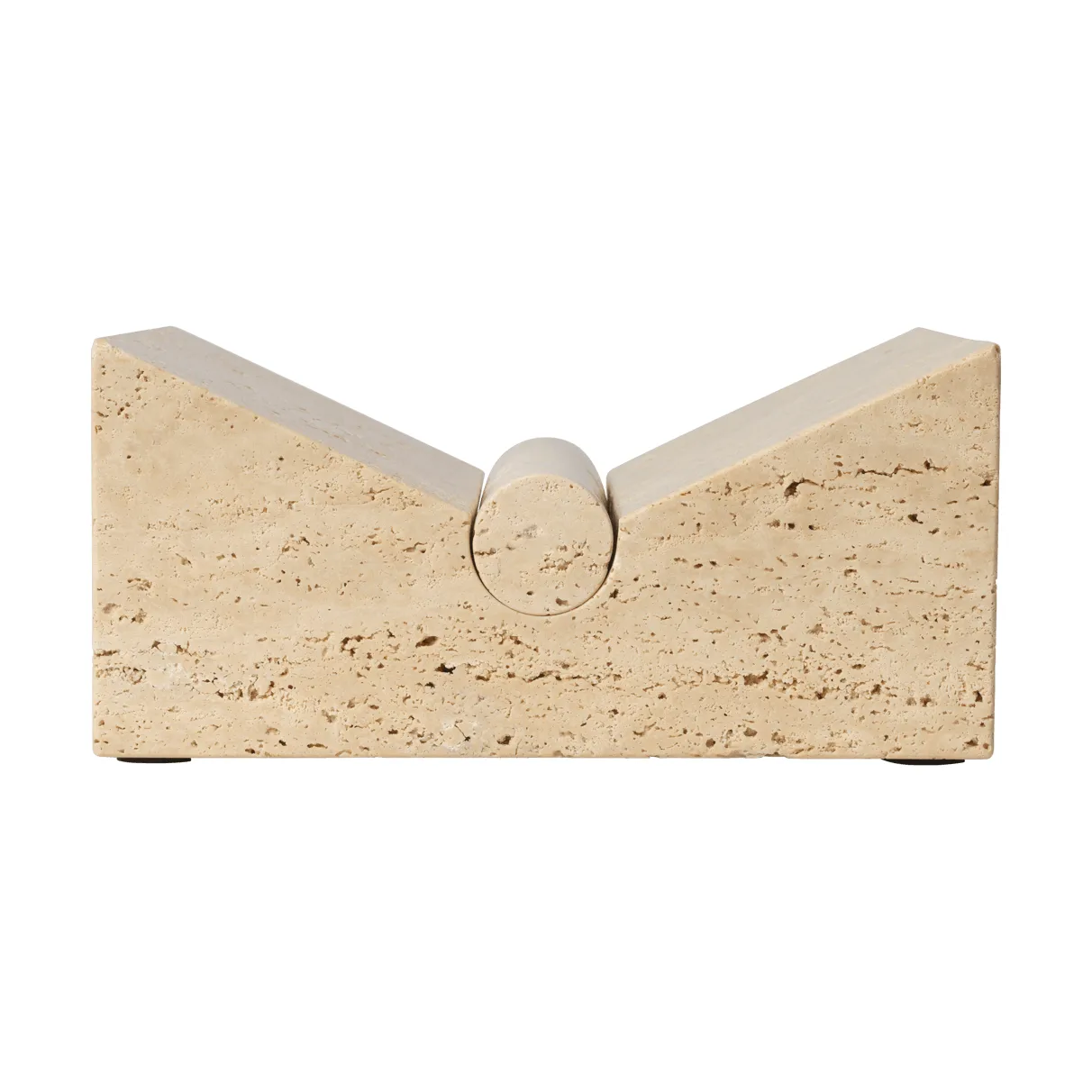 Tvara bokställ, Travertine, 22x22 cm Ferm Living