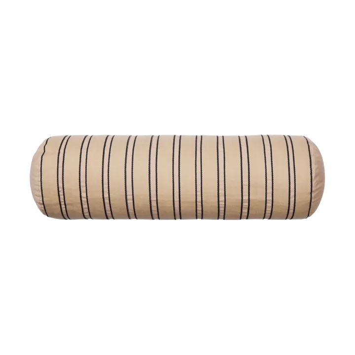Twill bolster cylinderkudde - Cashmere-black - Ferm Living