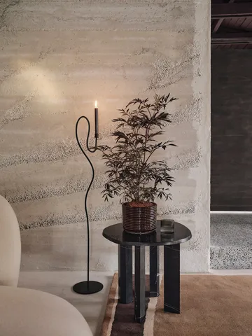 Valse golvljusstake - Black - Ferm Living