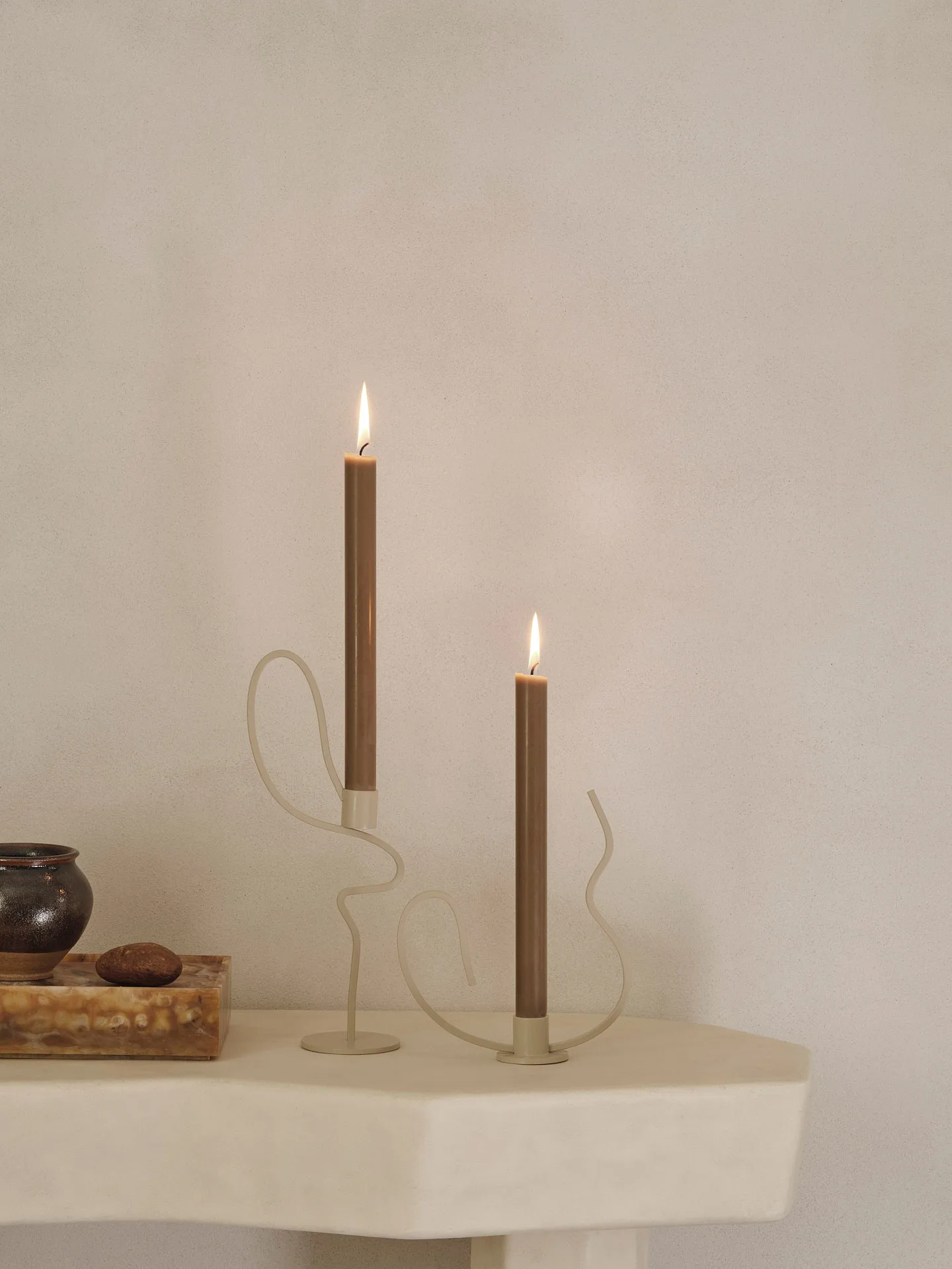Valse ljusstake high, Cashmere Ferm Living