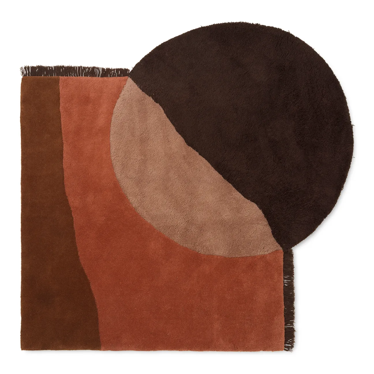 View matta 140x180 cm, Röd-brun Ferm Living