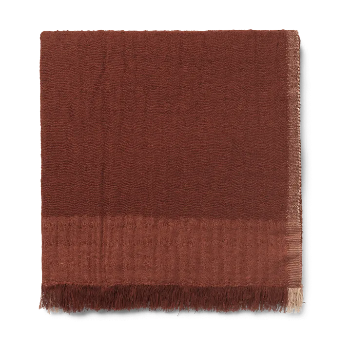 Weaver pläd 120x170 cm - Red Brown - Ferm Living