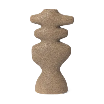 Yara ljusstake large - Dark Sand - Ferm Living