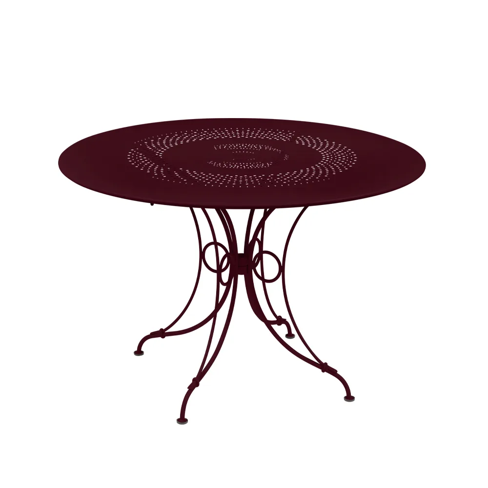 1900 bord Ø117 cm, Black cherry (vinröd) Fermob