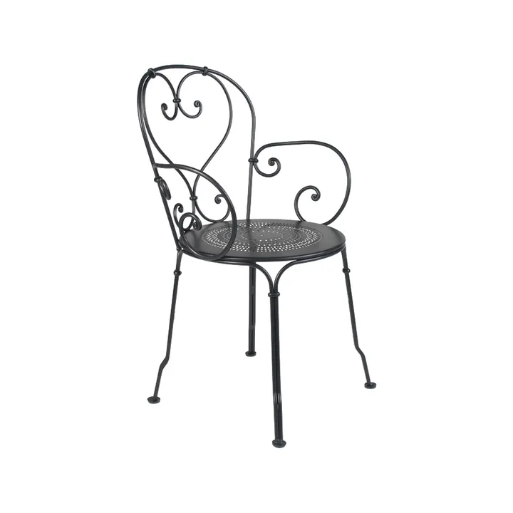 1900 karmstol - Liquorice (svart) (svart) - Fermob