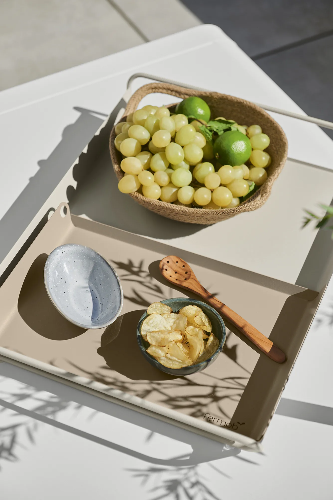 Alto bricka 23x17 cm, Clay grey (grå) Fermob