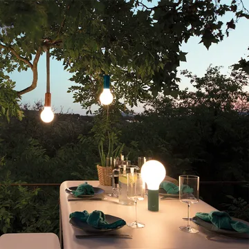 Aplô bordslampa - Acapulco blue (blå) - Fermob