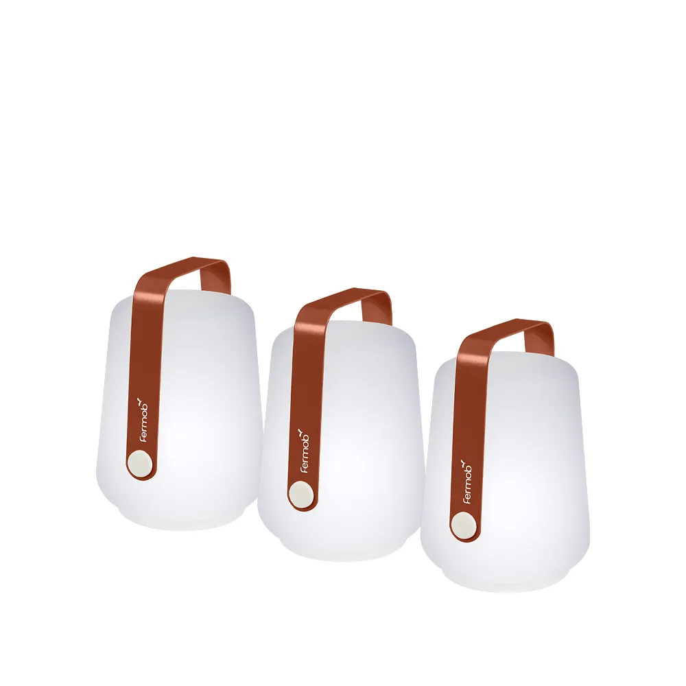 Balad bordslampa LED 3-pack, Red ochre (röd)-mini Fermob