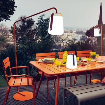 Balad portabel bordslampa LED - Acapulco blue (blå)-stor - Fermob