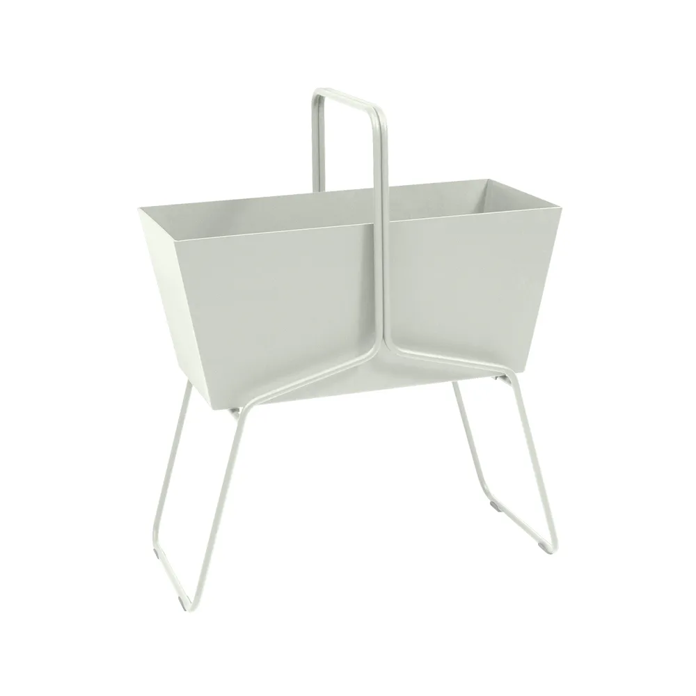 Basket high planteringsbox, Clay grey (grå) Fermob