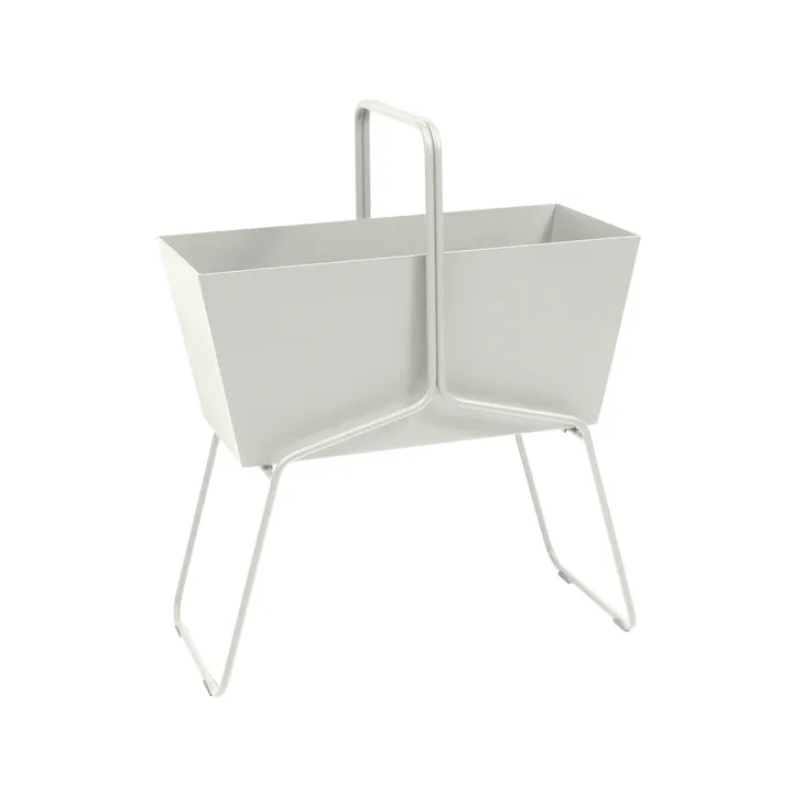 Basket high planteringsbox - Clay grey (grå) - Fermob
