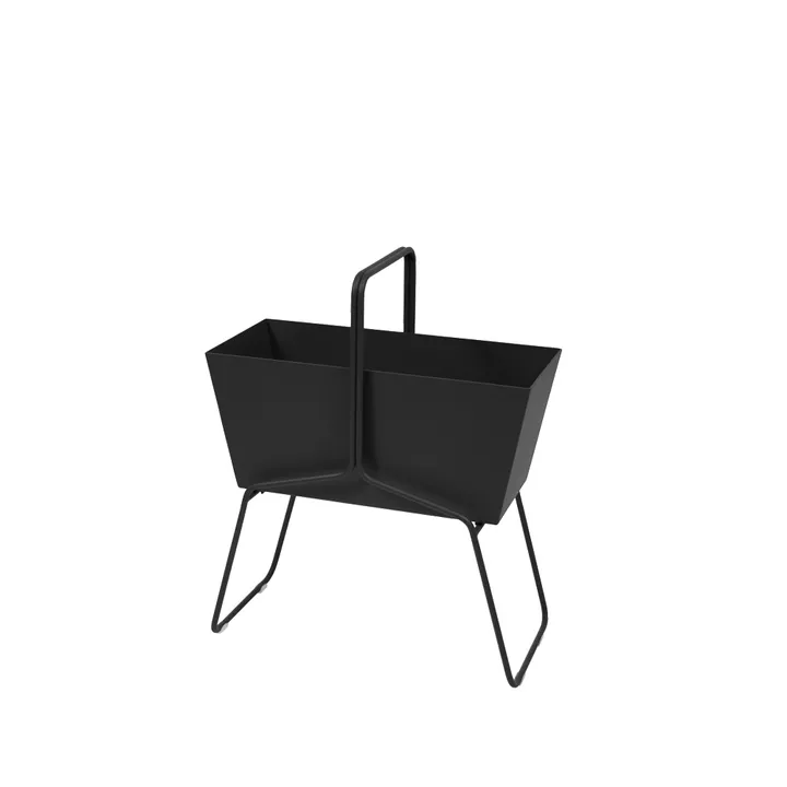 Basket high planteringsbox - Liquorice (svart) - Fermob