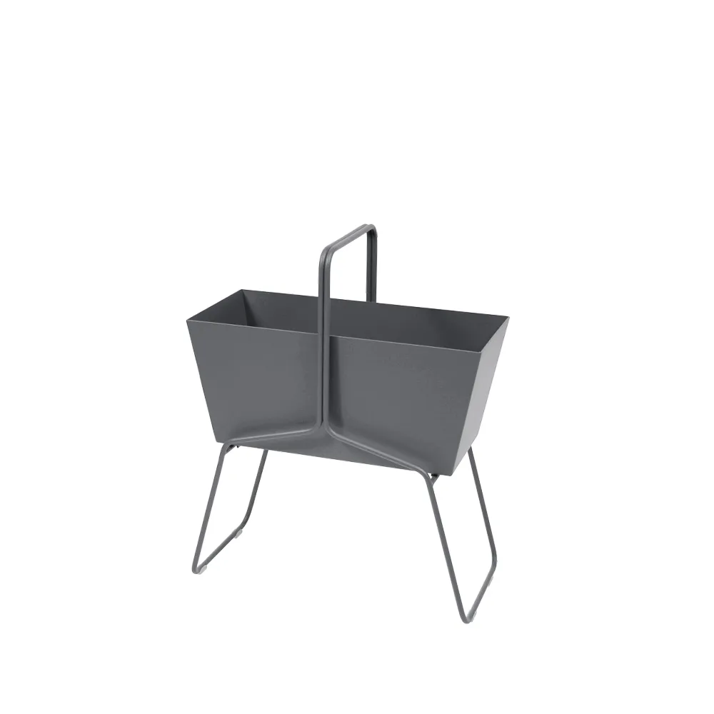 Basket high planteringsbox, Storm grey (grå) Fermob