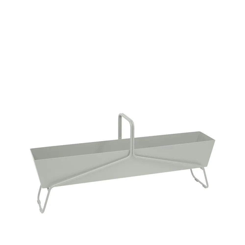 Basket long planteringsbox, Clay grey (grå) Fermob
