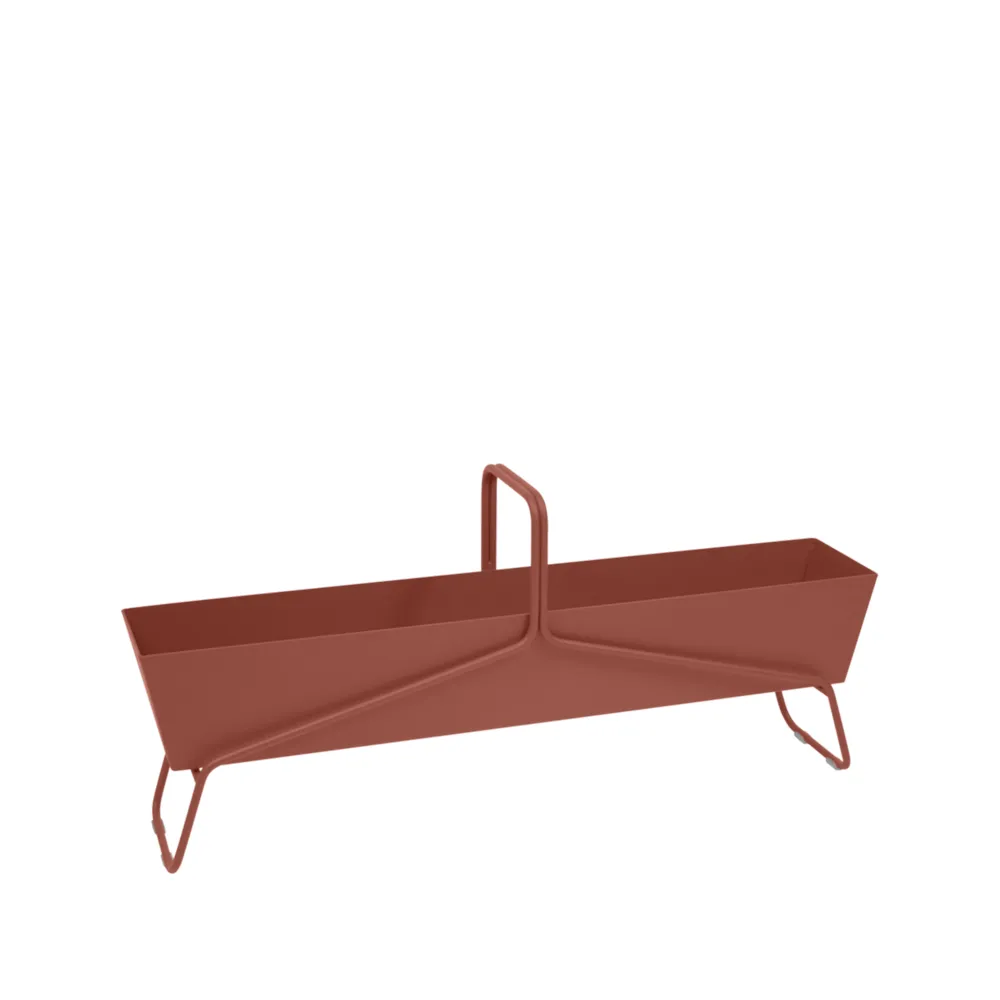 Basket long planteringsbox, Red ochre (röd) Fermob