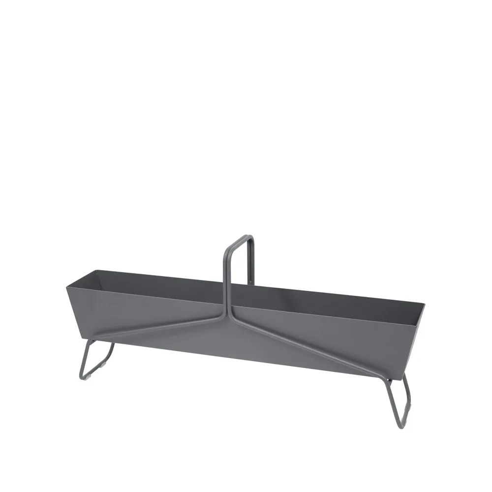 Basket long planteringsbox, Storm grey (grå) Fermob