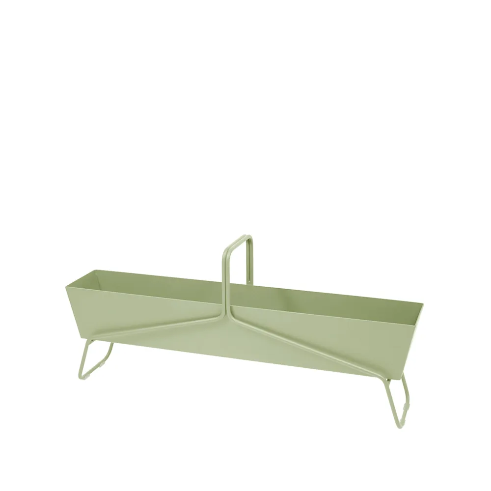 Basket long planteringsbox, Willow green (grön) Fermob
