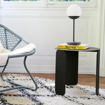 Bebop Ø45 bord lågt - Clay grey (grå) - Fermob