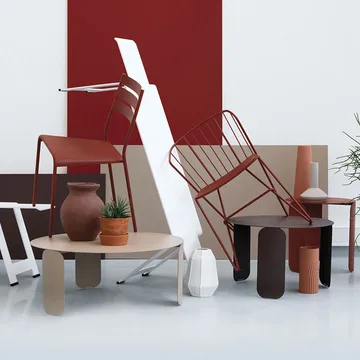 Bebop Ø80 bord lågt - Cedar green (grön) - Fermob