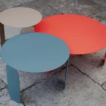Bebop Ø80 bord lågt - Clay grey (grå) - Fermob
