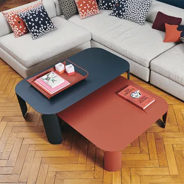 Bebop bord 120x70 cm - Anthracite (grå), h.42 cm - Fermob