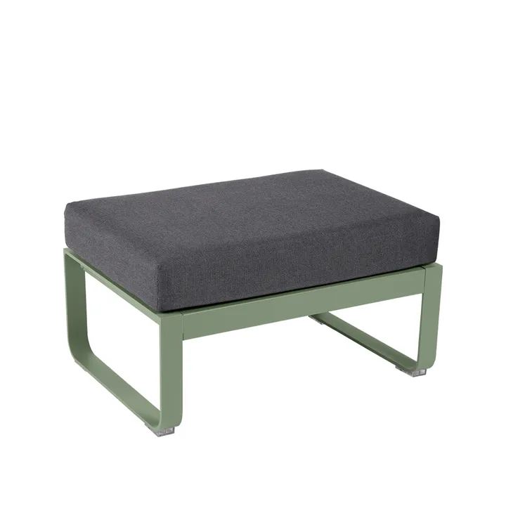 Bellevie 1-sits fotpall - Cactus (grön), graphite grey dyna - Fermob