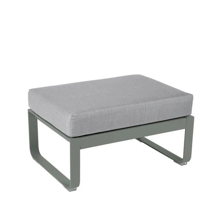 Bellevie 1-sits fotpall - Rosemary (grön), flannel grey dyna - Fermob