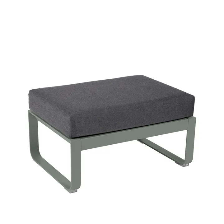 Bellevie 1-sits fotpall - Rosemary (grön), graphite grey dyna - Fermob