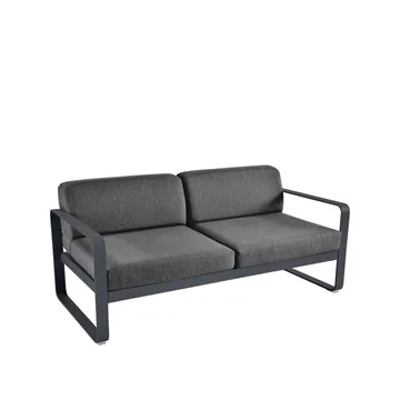 Bellevie 2-sits soffa - Anthracite (grå), graphite grey dyna - Fermob