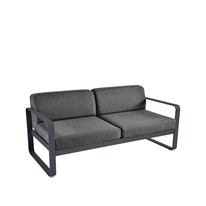 Bellevie 2-sits soffa - Anthracite (grå), graphite grey dyna - Fermob