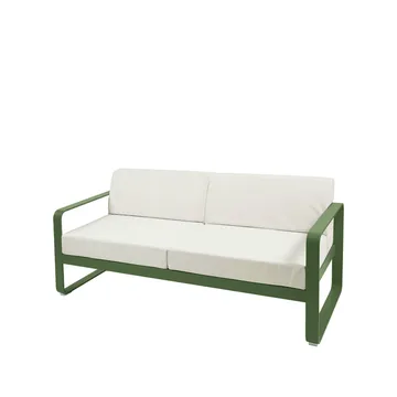 Bellevie 2-sits soffa - Cactus (grön), off-white dyna - Fermob