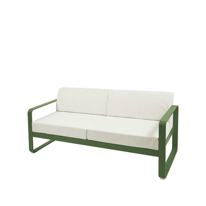 Bellevie 2-sits soffa - Cactus (grön), off-white dyna - Fermob