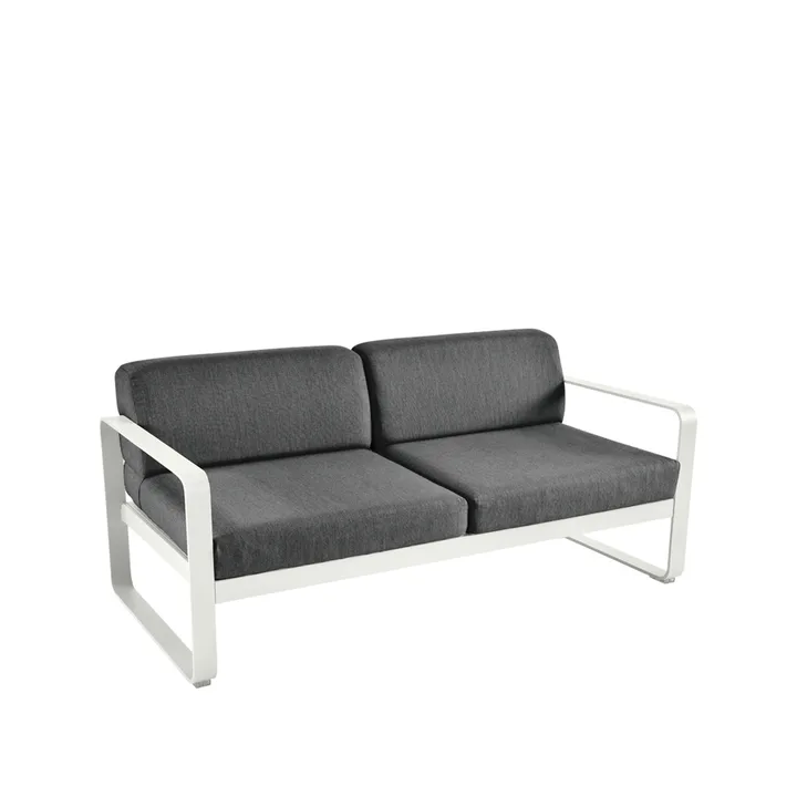 Bellevie 2-sits soffa - Clay grey (grå), graphite grey dyna - Fermob
