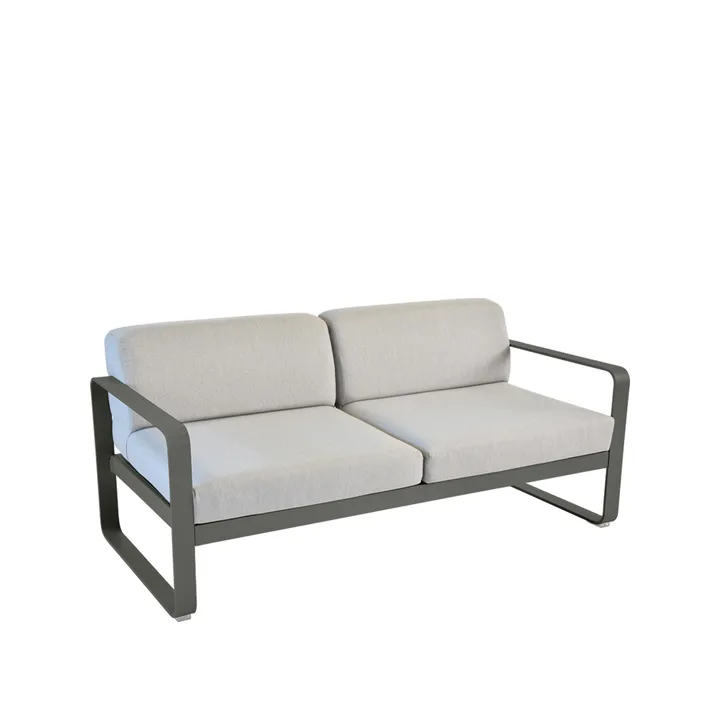 Bellevie 2-sits soffa - Rosemary (grön), flannel grey dyna - Fermob